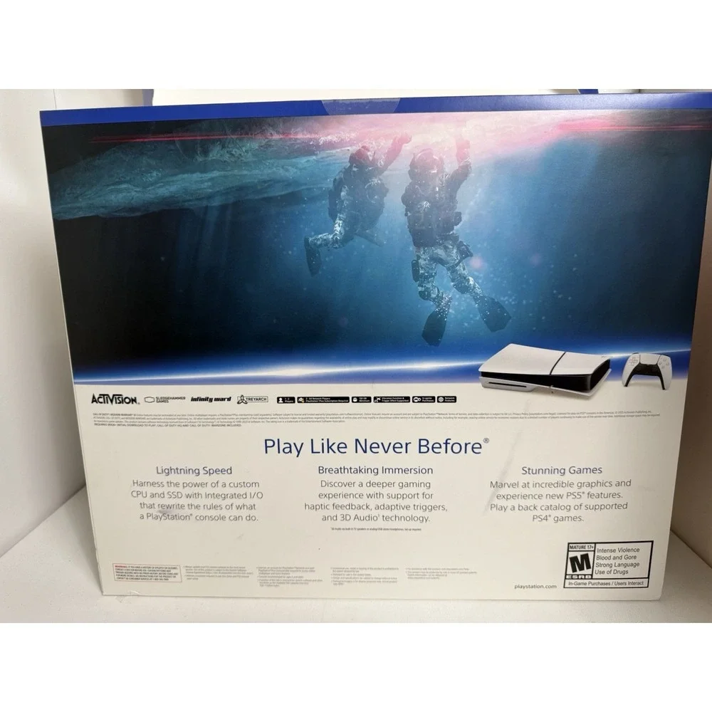 Sony PS5 Slim Blu-Ray Edition Call of Duty Modern Warfare III Bundle 1TB...